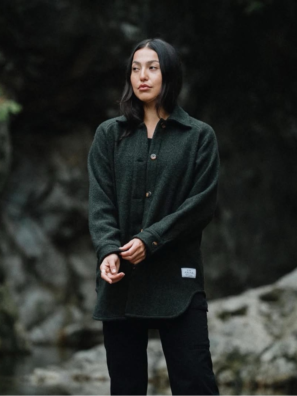 Anian The Loft Coat Size Large Colour Wilderness Forest Green